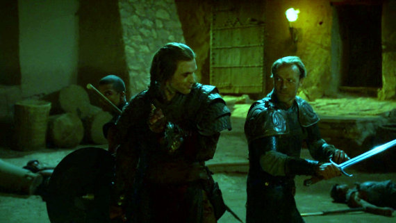 Juego de Tronos - Las Lluvias de Castamere. Gusano Gris, Daario Naharis y Jorah Mormont